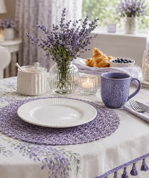 Lavendel Wohnaccessoires für ein gemütliches Zuhause